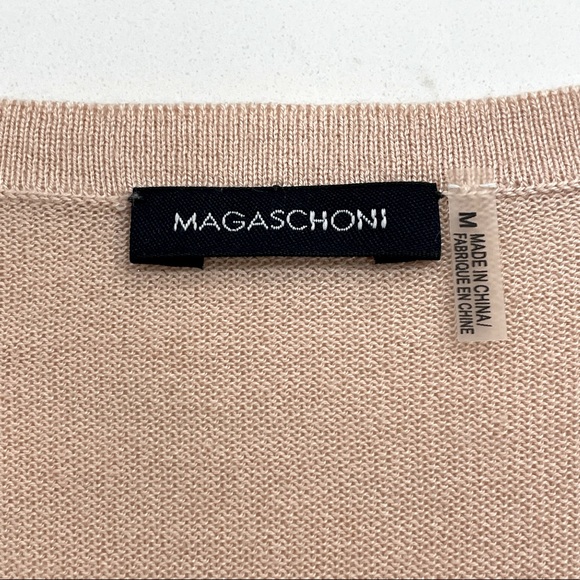 Magaschoni Top Silk Cashmere Sleeveless Medium - Picture 7 of 8